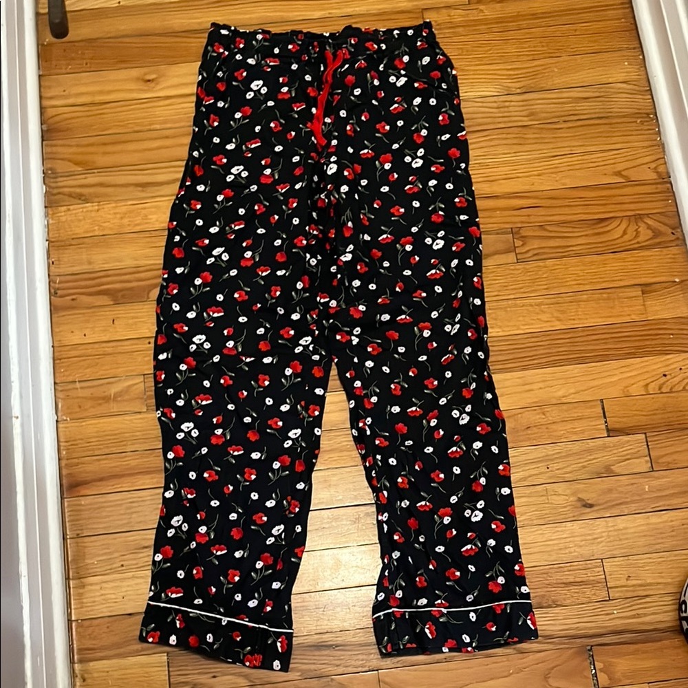 Victoria’s  Secret Floral Black Pajama Pants